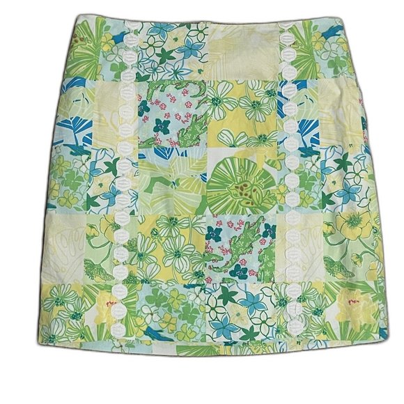 Lilly Pulitzer Dresses & Skirts - Lilly Pulitzer Size 10 Patchwork Print Skirt